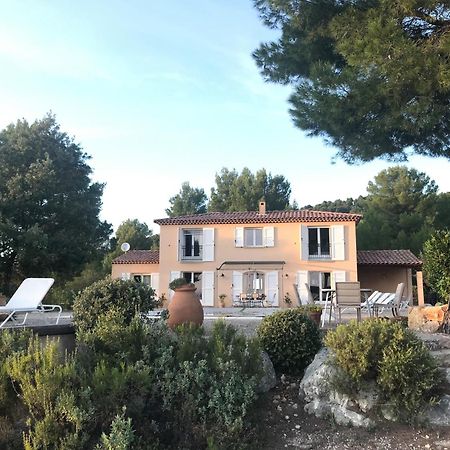 Villa "Le Sortilege" Vue Panoramique Et Piscine Tourtour Exteriör bild