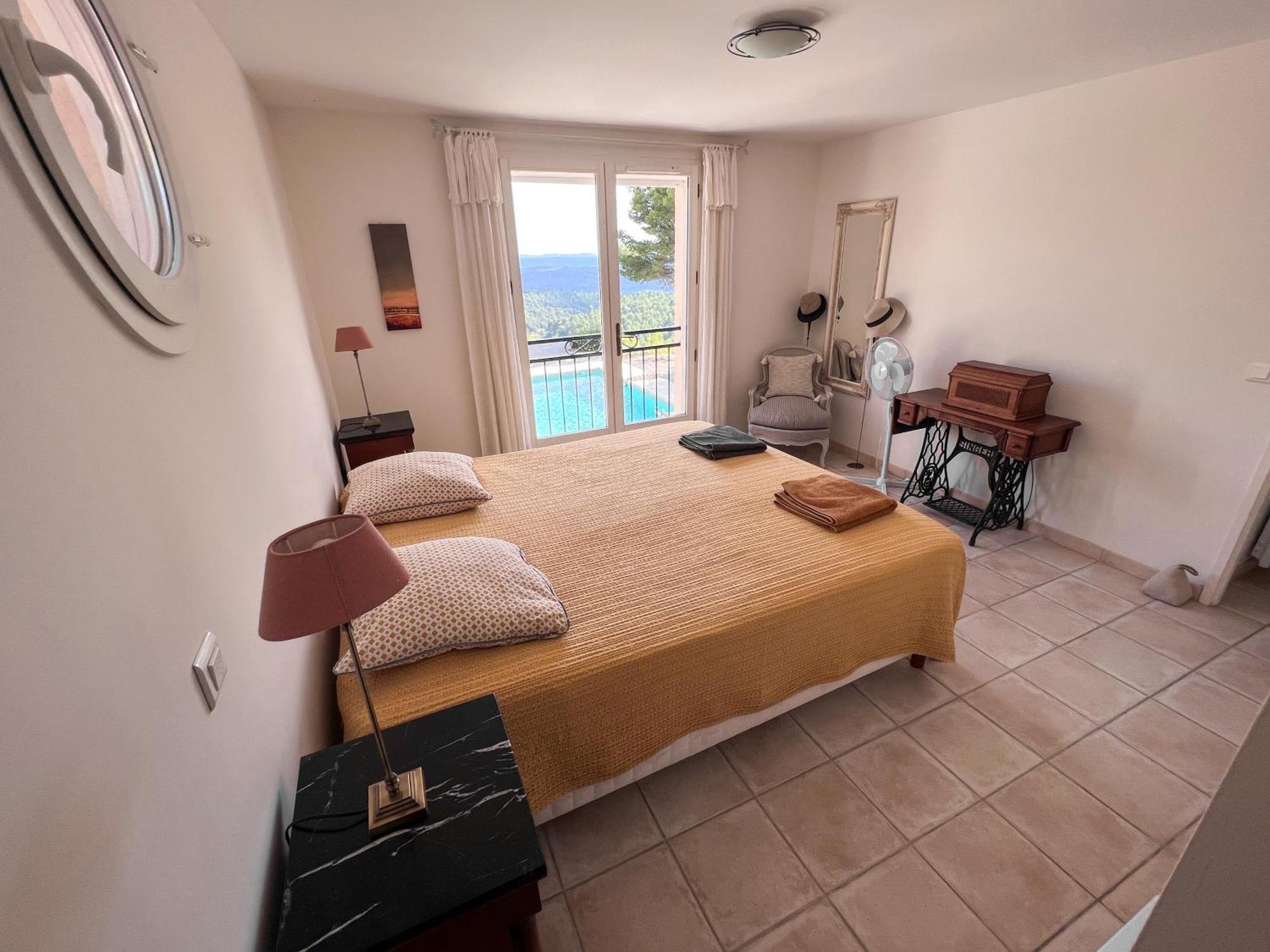 Villa "Le Sortilege" Vue Panoramique Et Piscine Tourtour Exteriör bild