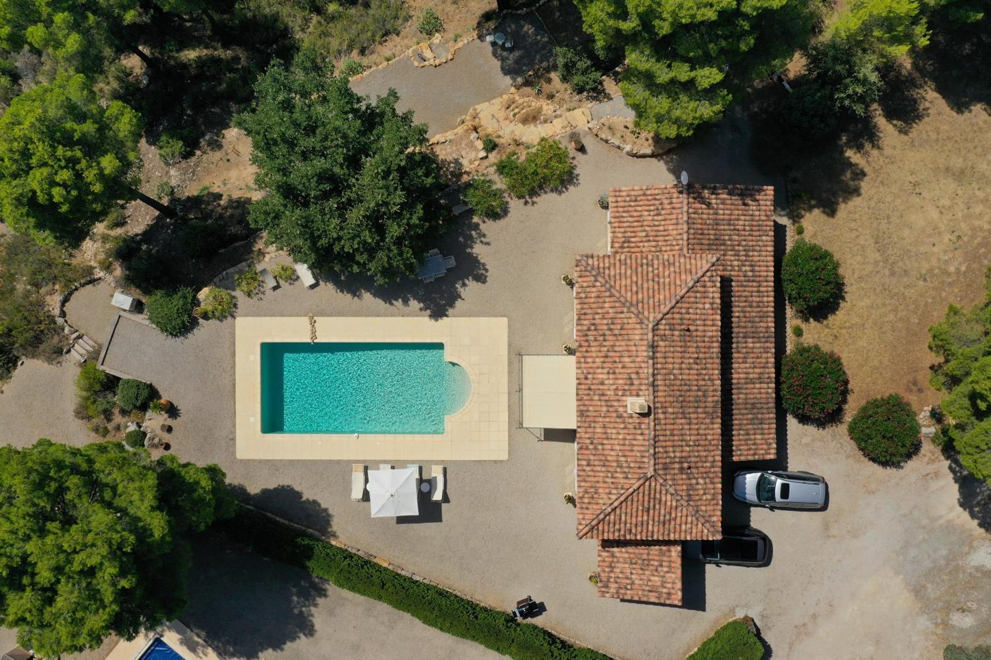 Villa "Le Sortilege" Vue Panoramique Et Piscine Tourtour Exteriör bild