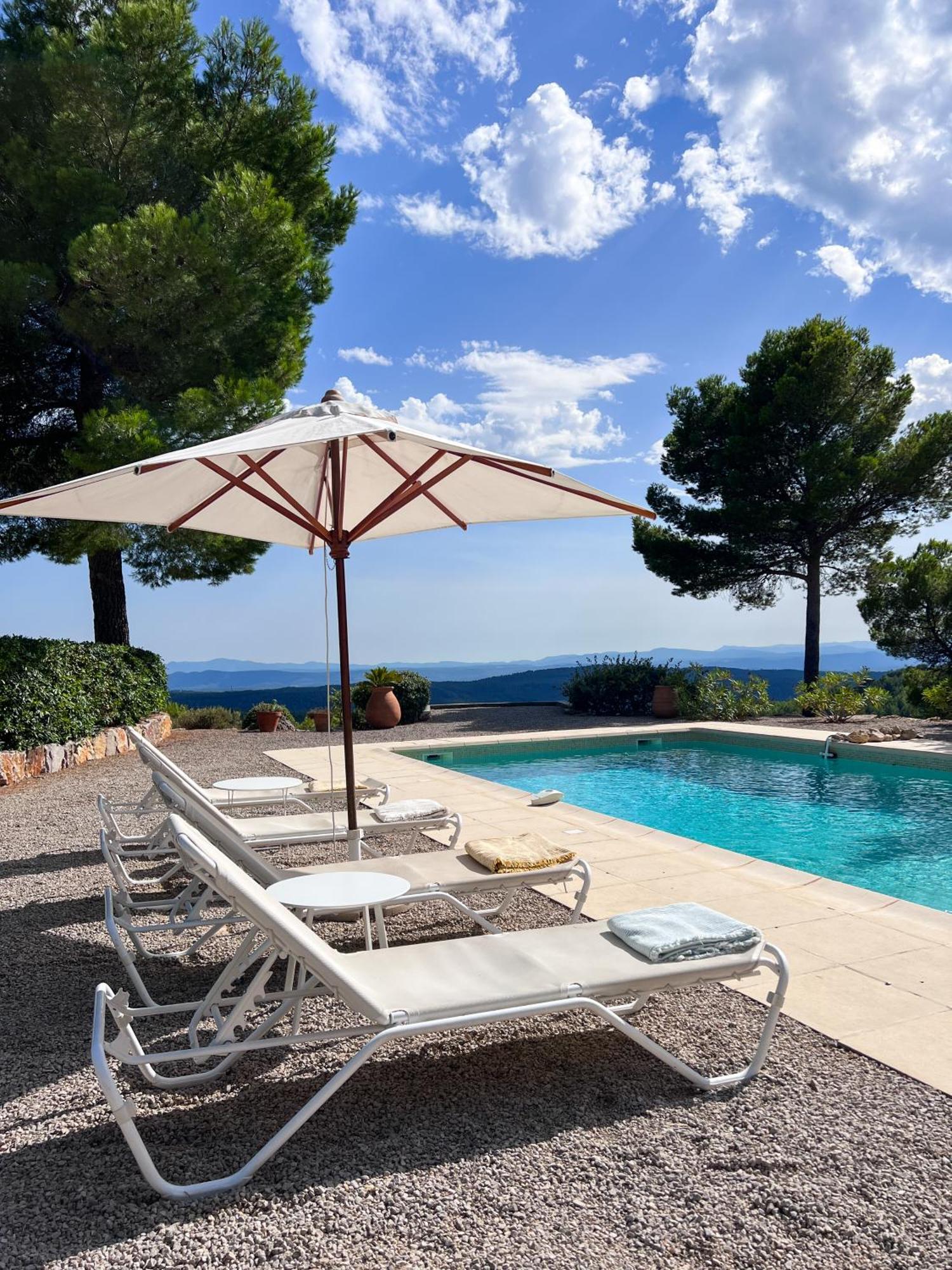 Villa "Le Sortilege" Vue Panoramique Et Piscine Tourtour Exteriör bild