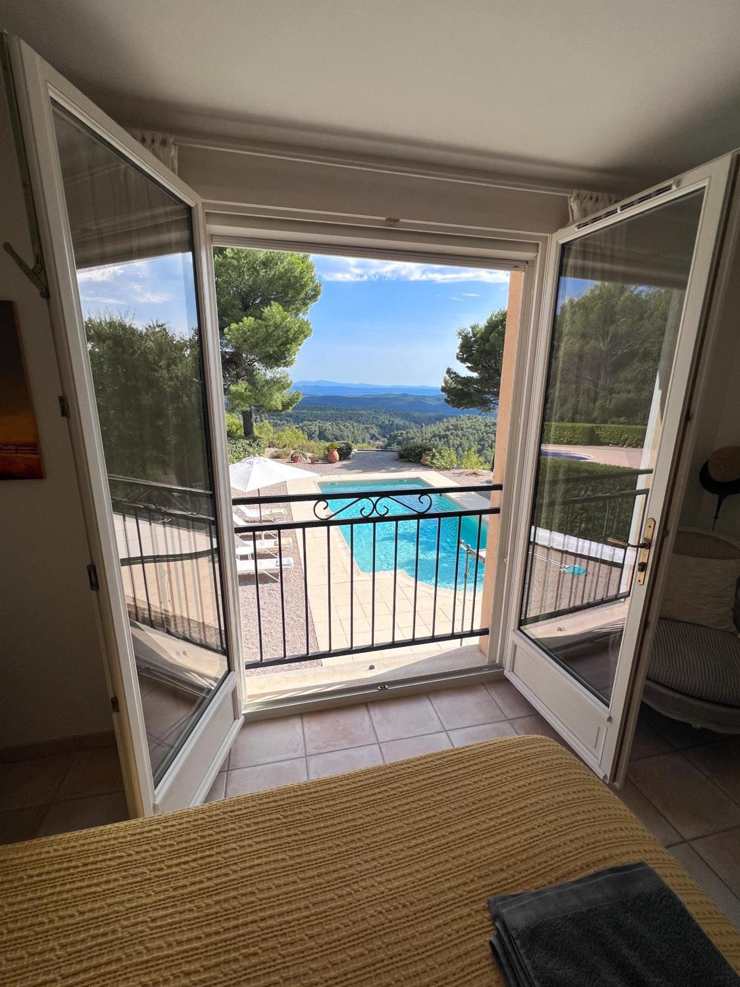 Villa "Le Sortilege" Vue Panoramique Et Piscine Tourtour Exteriör bild
