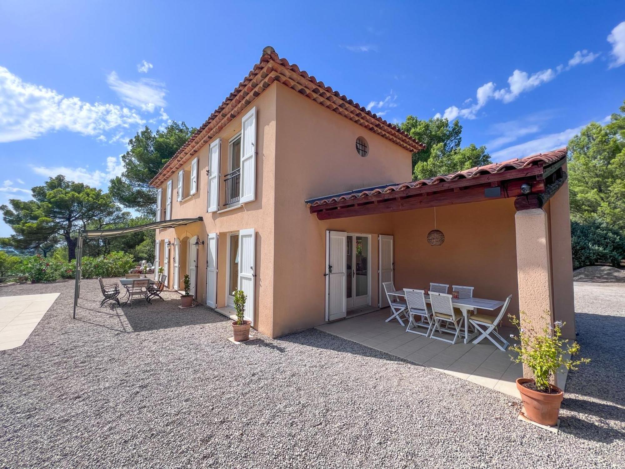 Villa "Le Sortilege" Vue Panoramique Et Piscine Tourtour Exteriör bild