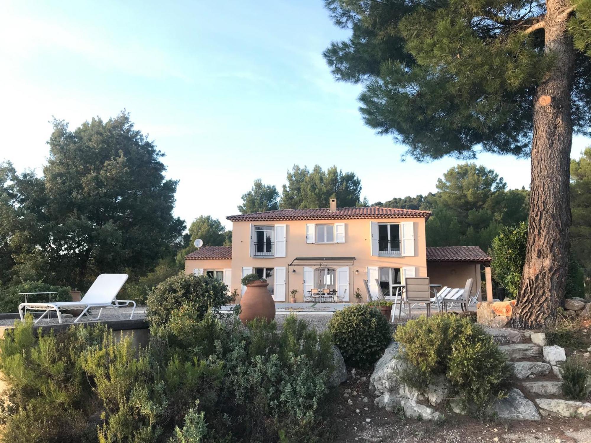 Villa "Le Sortilege" Vue Panoramique Et Piscine Tourtour Exteriör bild